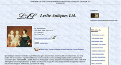 Desktop Screenshot of leslieantiques.com