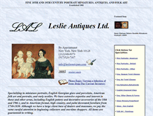 Tablet Screenshot of leslieantiques.com